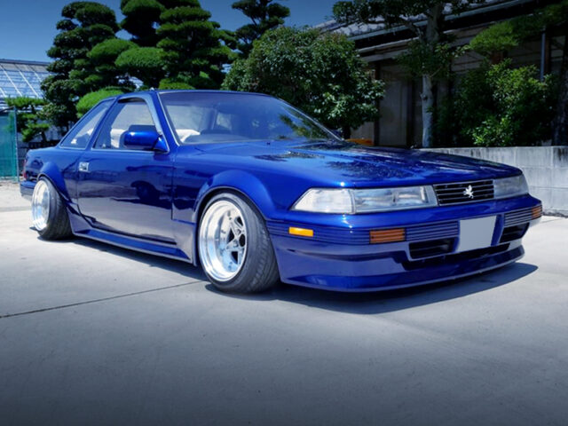 FRONT EXTERIOR OF MZ20 SOARER to BLUE PAINT.