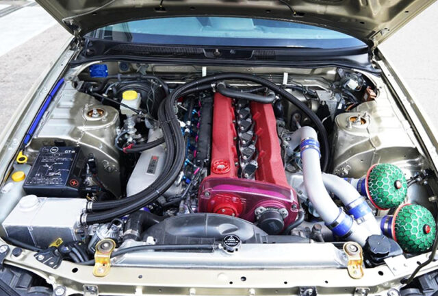 RB26 with HKS 2.8L KIT and GT3-SS TWIN TURBO.