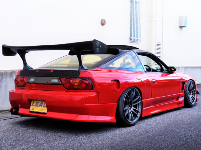 REAR EXTERIOR OF RPS13 180SX TYPE-X WIDEBODY.