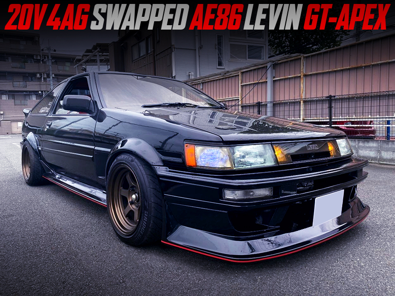 20V 4AGE ENGINE SWAPPED AE86 LEVIN GT-APEX.
