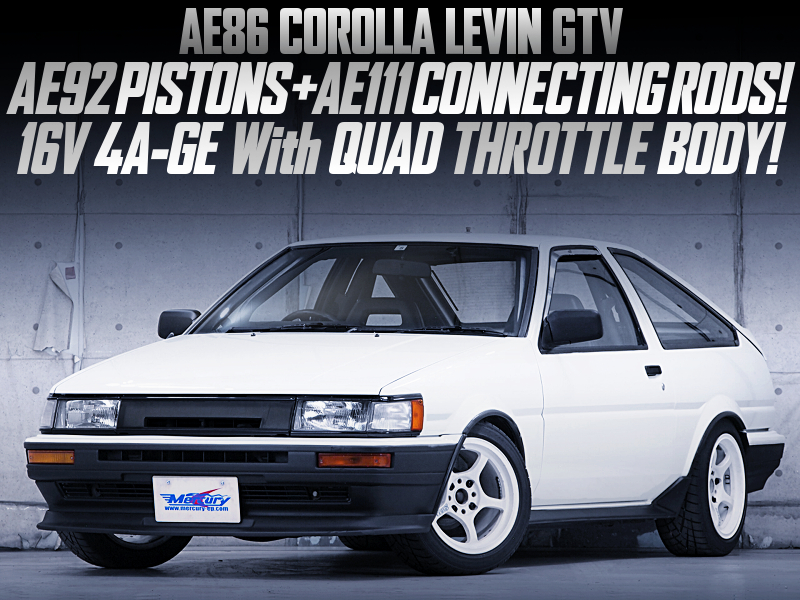 AE92 PISTONS and AE111 RODS into 16V 4AGE With ITBs modified AE86 LEVIN GTV.