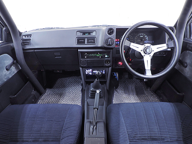 DASHBOARD and STEERING OF AE86 LEVIN GTV INTERIOR.