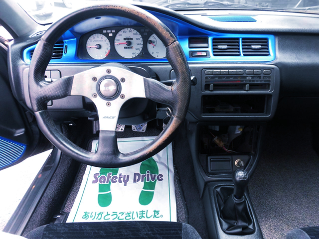 LEFT HAND DRIVE INTERIOR of EJ1 CIVIC COUPE.