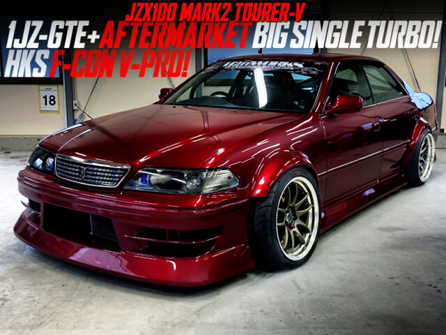 1JZ-GTE With AFTERMARKET BIG SINGLE TURBO and F-CON V-PRO into JZX100 MARK 2.