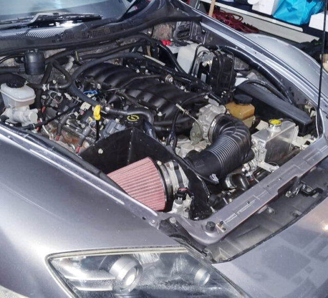 LS1 5700cc V8 ENGINE into RX8 ENGINE ROOM.
