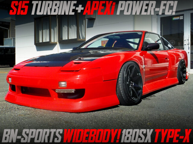 BN SPORTS WIDEBODY of S13 NISSAN 180SX TYPE-X.