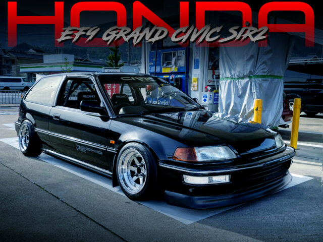 XR4 WHEELS and ROLL CAGE MODIFIED EF9 GRAND CIVIC SiR2.
