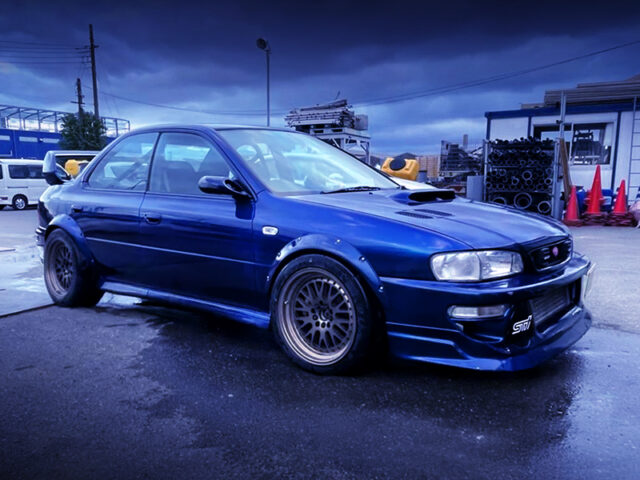 FRONT EXTERIOR of GC8 IMPREZA WRX WIDEBODY.