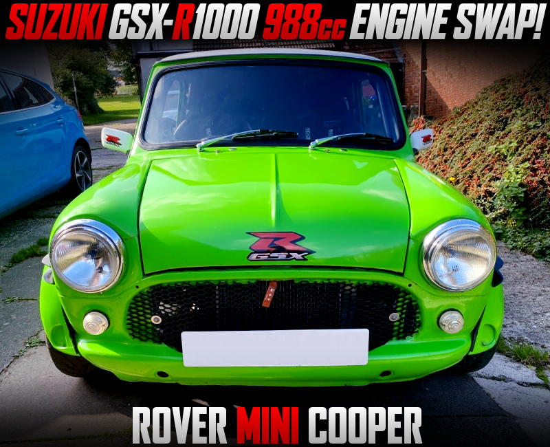 SUZUKI GSX-R1000 988cc BIKE ENGINE SWAPPED ROVER MINI COOPER.