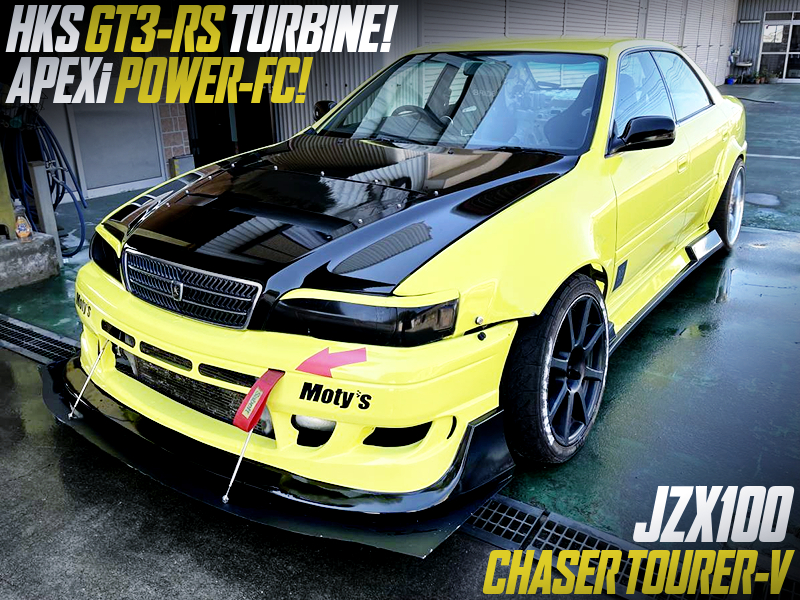 1JZ with GT3-RS TURBINE and POWER-FC into JZX100 CHASER TOURER-V.