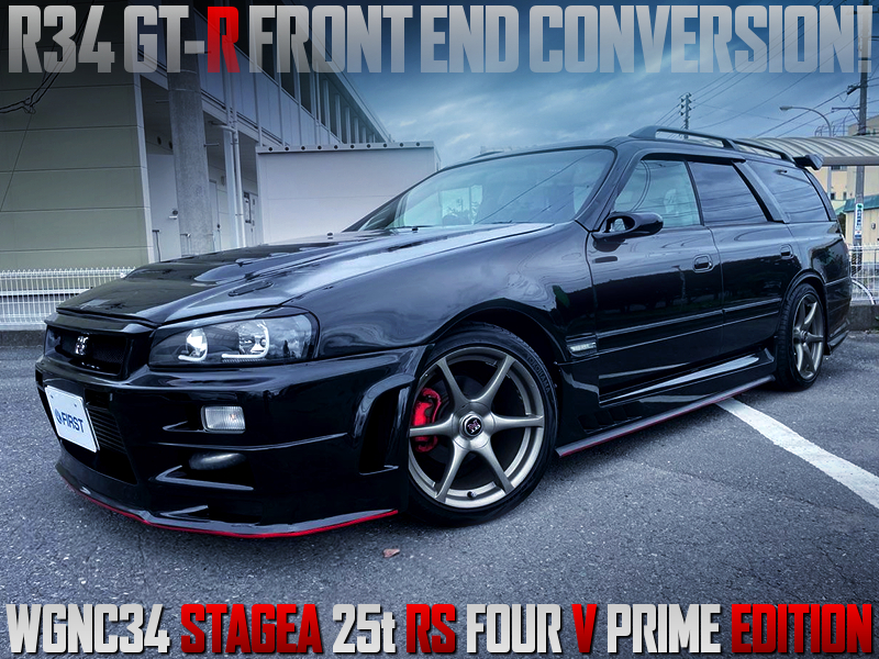 WGNC34 STAGEA to R34 GT-R FRONT END CONVERSION.