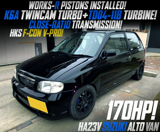 170HP TD04-11B TURBOCHARGED K6A into HA23V ALTO.