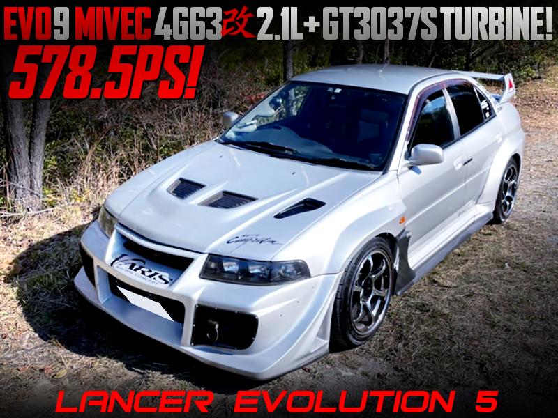 2.1L STROKED MIVEC 4G63T with GT3037S TURBO into WIDEBODY EVO5.
