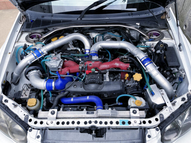 EJ207 With 2.2L STROKER and HKS GT3037 SINGLE TURBO.