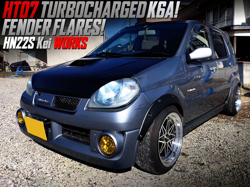 HT07 TURBOCHARGED K6A into WIDE FENDER FLARES HN22S Kei WORKS.