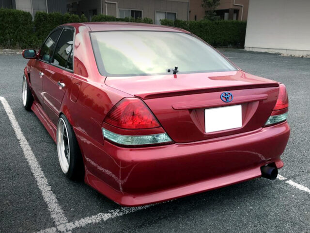 REAR EXTERIOR of CANDY RED JZX110 MARK 2 iR-V.