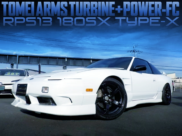 SR20DET with TOMEI TURBINE and POWER-FC ECU into WIDEBODY 180SX TYPE-X.