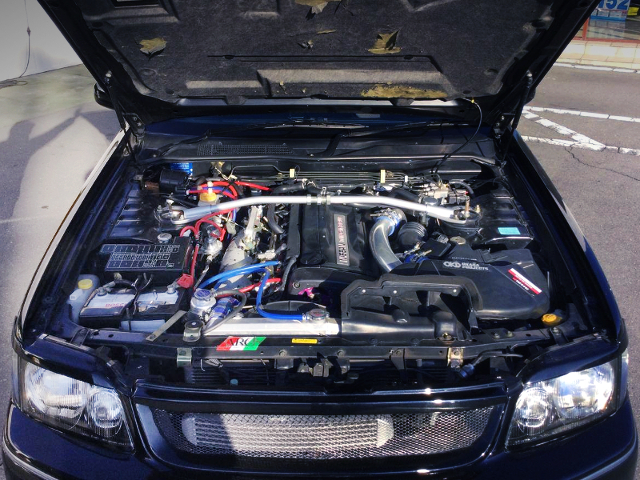 RB26DETT With NISMO R1 TWIN TURBO of STAGEA 260RS ENGINE ROOM.