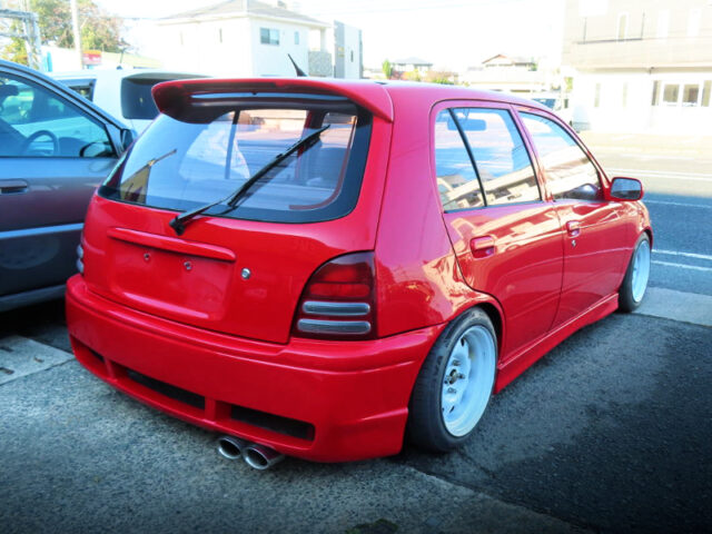 REAR EXTERIOR of STANCE EP91 STARLET CARAT.