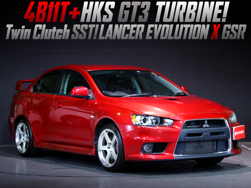 HKS GT3 TURBOCHARGED LANCER EVOLUTION 10 GSR.