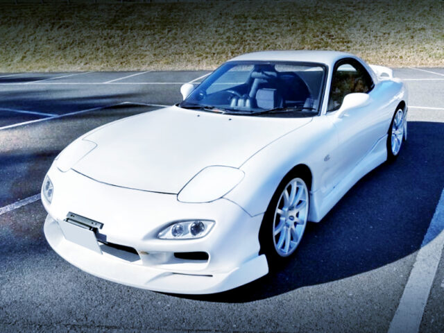 FRONT EXTERIOR of WHITE FD3S RX-7.