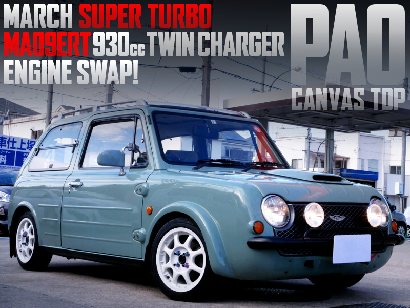 MA09ERT 930cc TWIN CHARGER SWAPPED PK10 NISSAN PAO CANVAS TOP.
