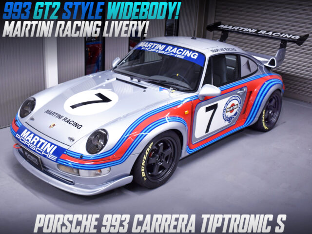 MARTINI RACING LIVERY and GT2 STYLE WIDEBODY of PORSCHE 993 CARRERA TIPTRONIC S.