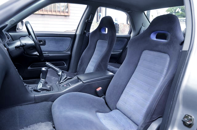 INTERIOR SEATS of R33 SKYLINE 4-DOOR GT-R AUTECH VERSION 40th ANNIVERSARY.