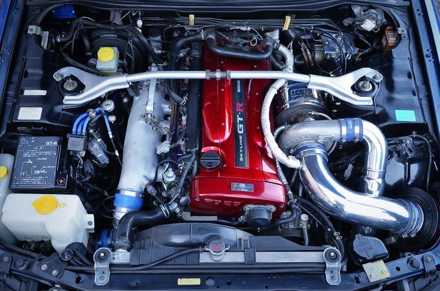 RB26 With HKS TO4Z SINGLE TURBO.