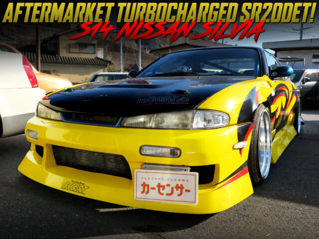 AFTERMARKET TURBOCHARGED SR20DET into WIDEBODY S14 SILVIA.