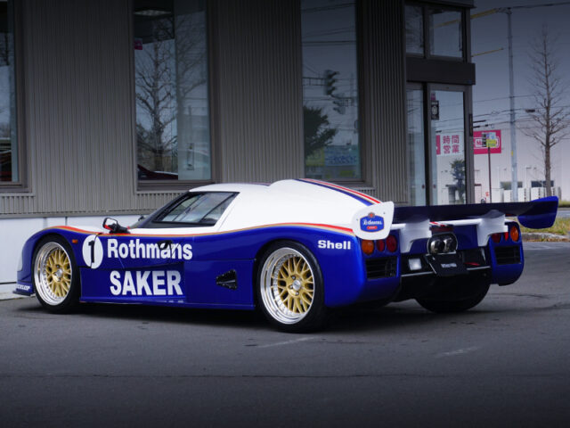 REAR EXTERIOR of Rothmans SAKER GT.