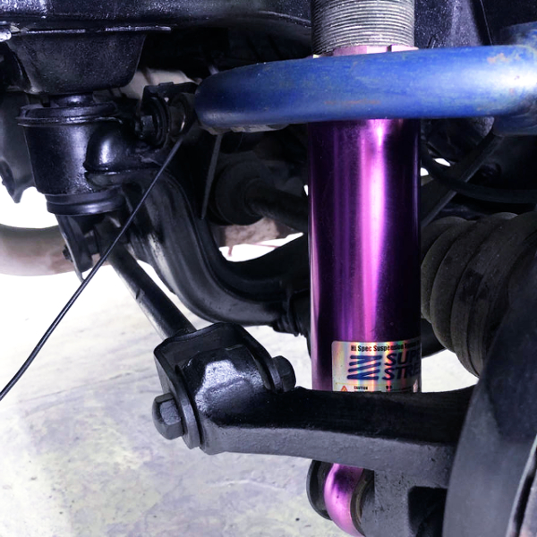 COILOVER INSTALLED 180SX.
