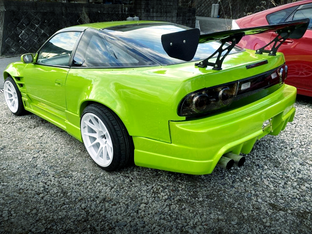 REAR EXTERIOR of ORIGIN WIDE BODIED 180SX TYPE-X.