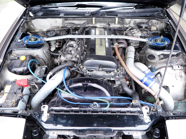 SR20DET BLACKTOP non-VCT ENGINE with AFTERMARKET TURBO.