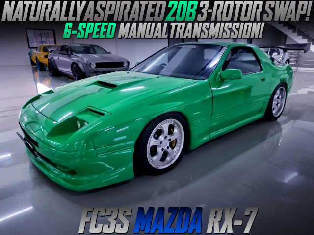 NATURALLY ASPIRATED 20B 3-ROTOR ENGINE SWAP with 6MT into FC3S RX-7.