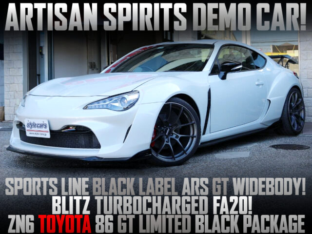 ARTISAN SPIRITS DEMO CAR of ZN6 TOYOTA 86 GT LIMITED BLACK PACKAGE.