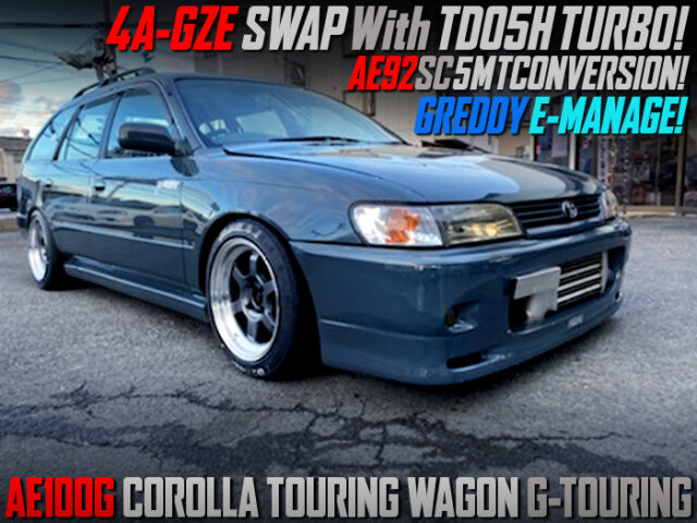 4AGZE SWAP with TD05H TURBO into AE100G COROLLA TOURING WAGON.