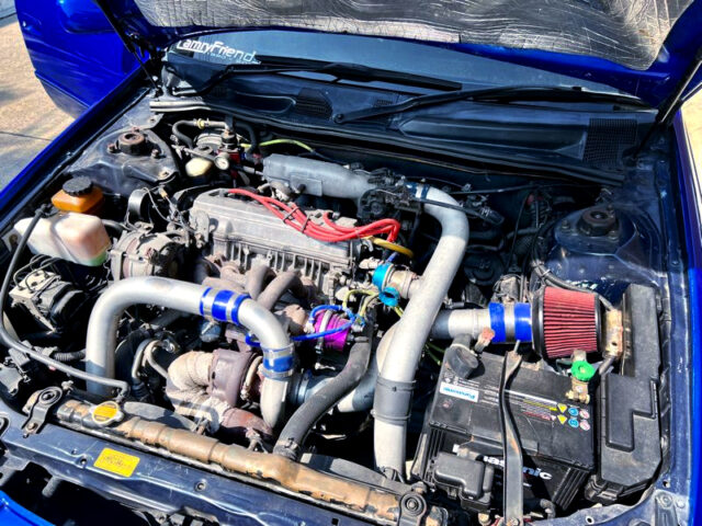 5S-FE 2.2L With TE06 SINGLE TURBO. into SVX20 CAMRY ENGINE ROOM. 
