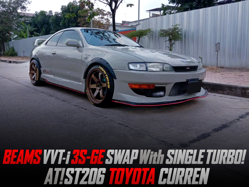 BEAMS VVTi 3SGE SWAP with SINGLE TURBO into ST206 TOYOTA CURREN.