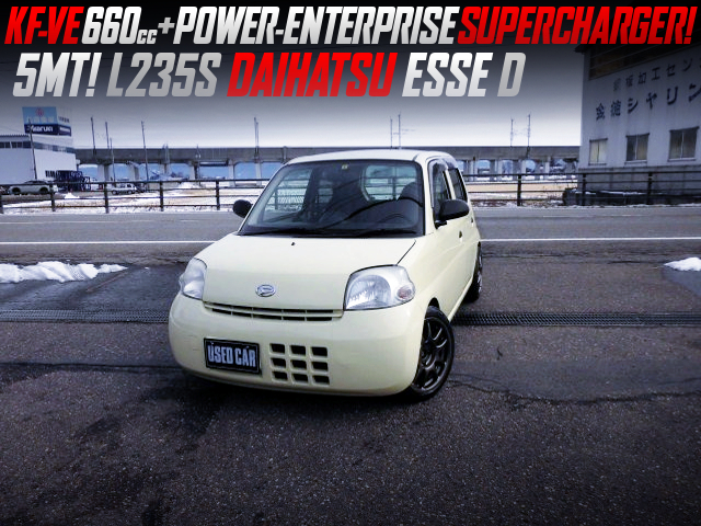 SUPERCHARGED KF-VE with 5MT into L235S DAIHATSU ESSE D.