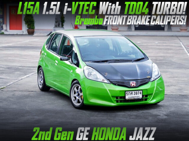 TD04 TURBOCHARGED L15A with AT into GE HONDA JAZZ.
