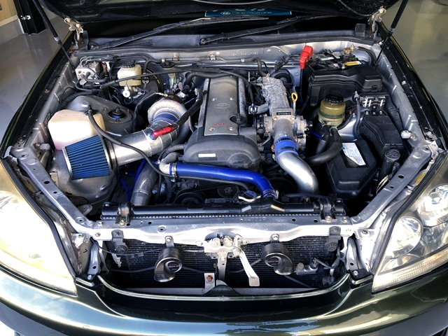 1JZ-GTE With AFTERMARKET SINGLE TURBO.