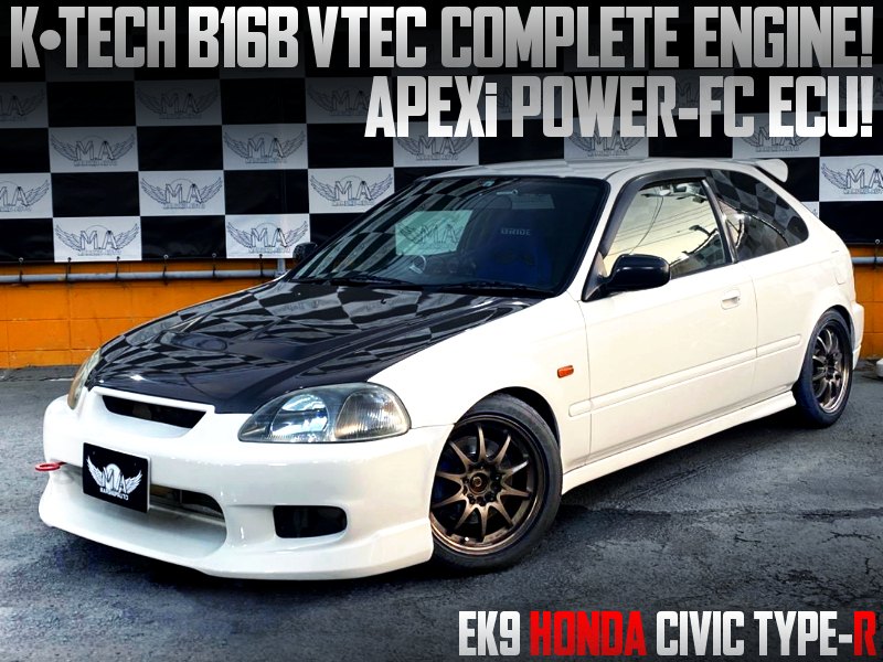 K-TECH B16B VTEC COMPLETE ENGINE into EK9 CIVIC TYPE-R.