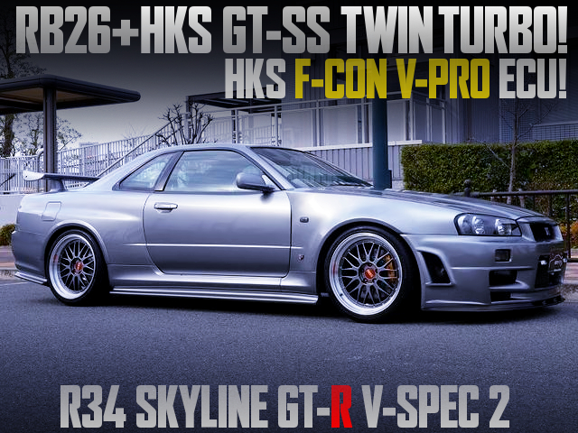 RB26 With GT-SS TURBOS and F-CON V-PRO ECU into R34 GTR V-SPEC 2.