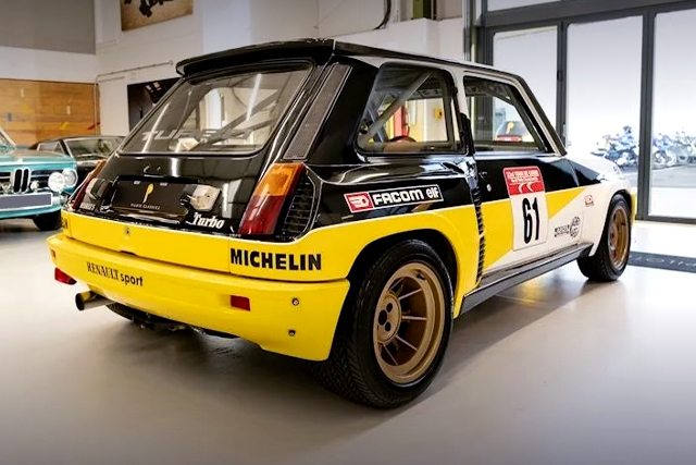 REAR EXTERIOR of RENAULT 5 TURBO.