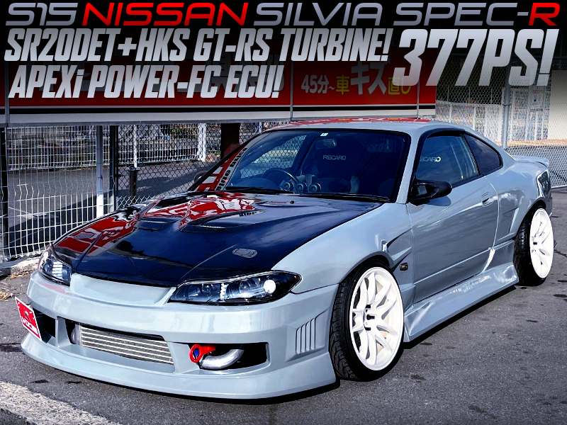 HKS GT-RS TURBOCHARGED SR20DET into WIDE BODIED S15 SILVIA SPEC-R.