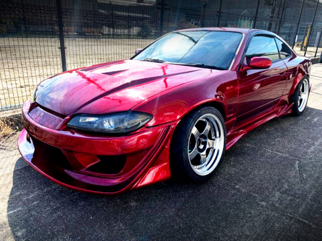 FRONT EXTERIOR of RED CANDY PAINTED to S15 SILVIA SPEC-R.