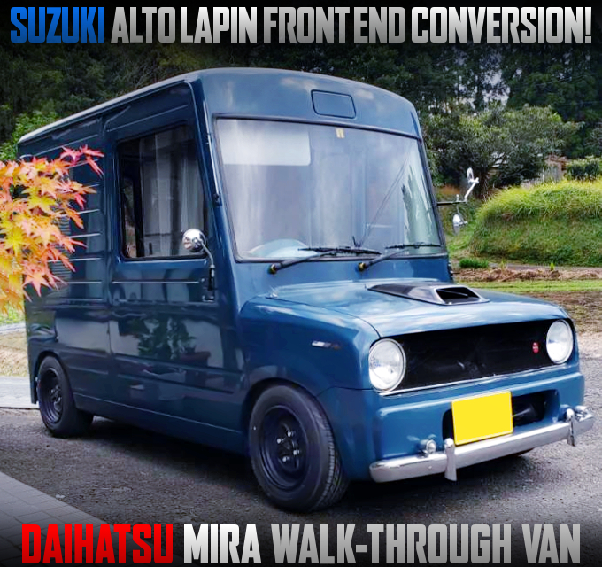 DAIHATSU MIRA WALK-THROUGH VAN with SUZUKI ALTO LAPIN FRONT END CONVERSION.