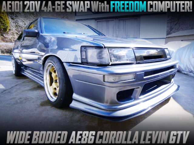 WIDE BODOIED, 20-VALVE 4AGE ENGINE SWAPPED AE86 LEVIN 3-DOOR GTV.