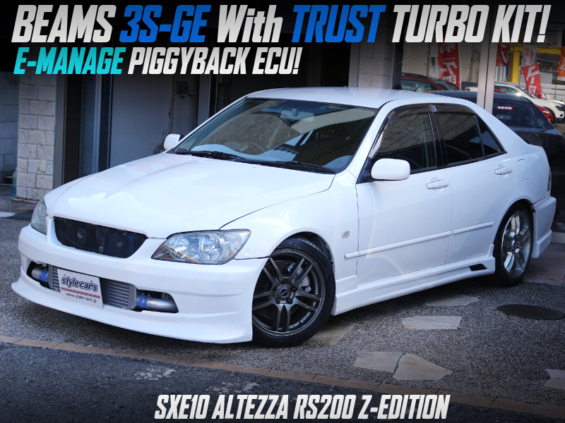 3S-GE with TRUST TURBO KIT into SXE10 ALTEZZA RS200 Z EDITION.